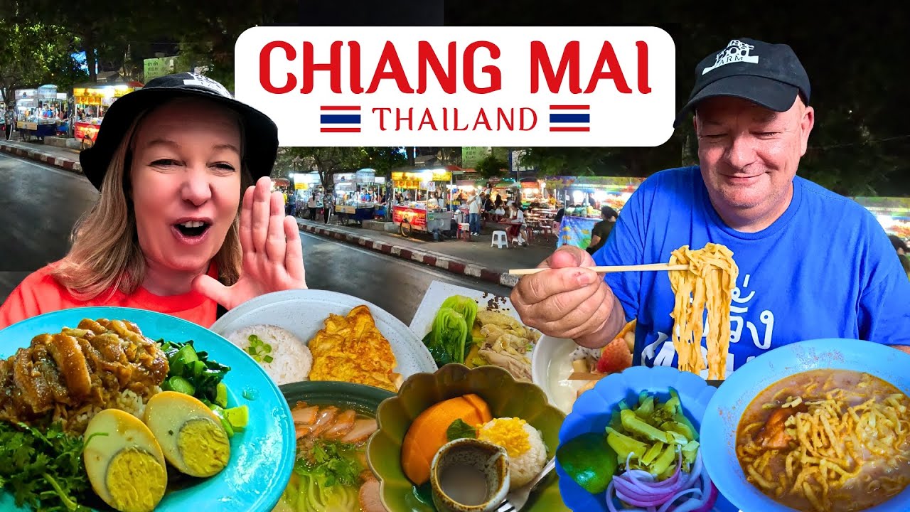We Just Arrived! OUR FIRST DAY in Chiang Mai, Thailand 😋 Hotel Tour + Local Food + Night Market❤️🇹🇭