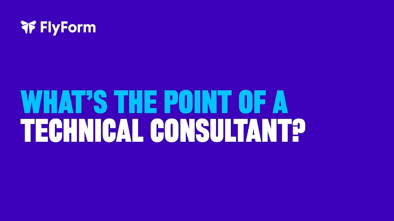 What's the point of a Technical Consultant?