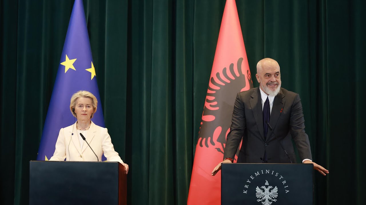 📍Kryeministria – Konferencë e përbashkët për shtyp me Presidenten e Komisionit Europian,