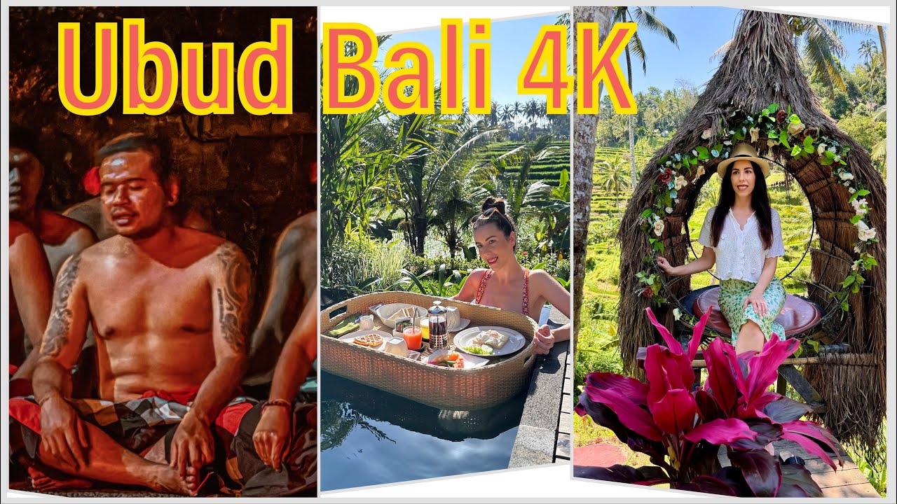 Legjobb kirándulások Balin, vízesések, templomok, rizsteraszok, éttermek - Ubud 1 rész 4K