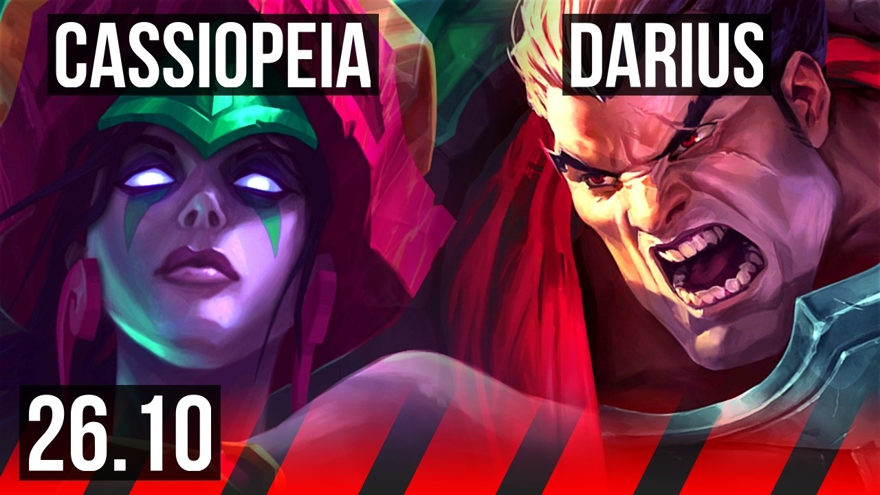 CASSIOPEIA vs DARIUS (TOP) | EUW Master | 26.10