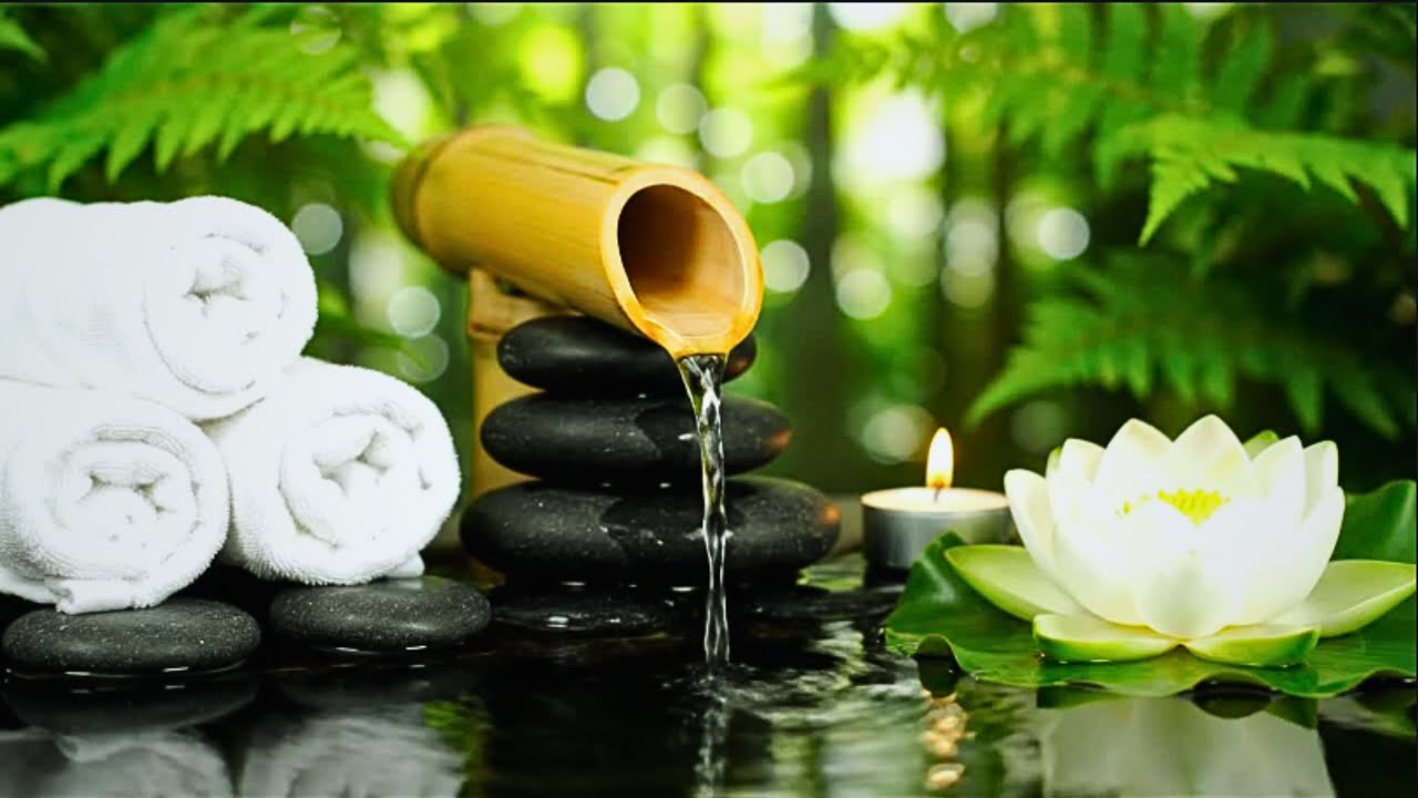 {10 Hours} Peaceful Bamboo Water Fountain 🌿 Nature Sounds for Sleep & Inner Peace
