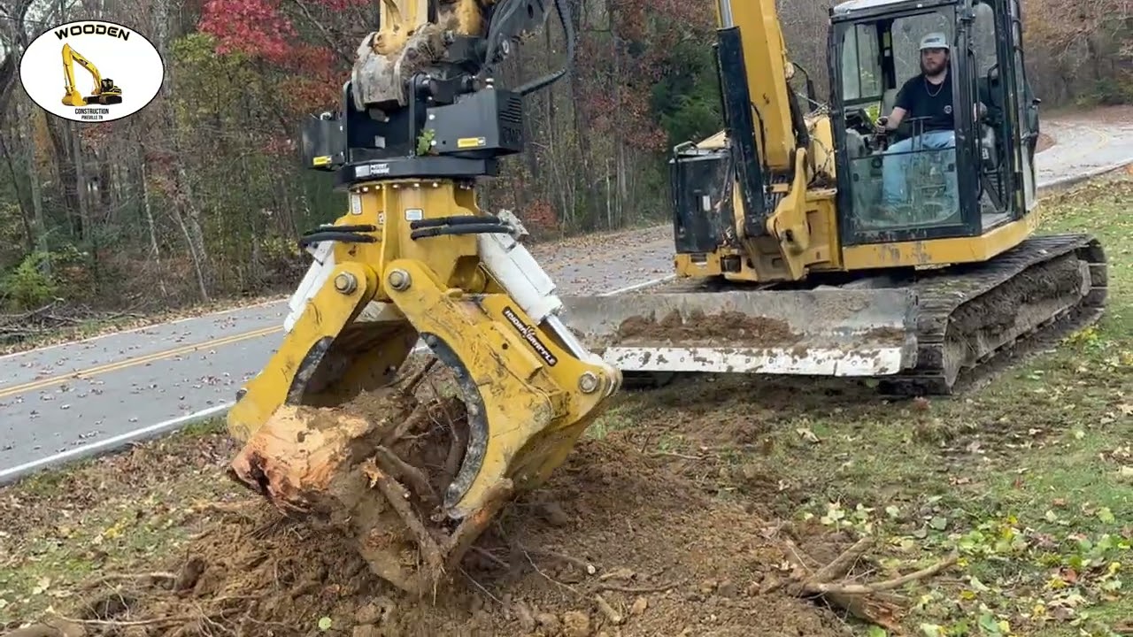 Tearing Down Trees with CMP Grapple on CAT 309