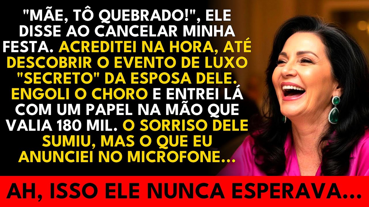 A HISTÓRIA REAL DESTA AVÓ👵Meu filho cancelou minha festa alegando 