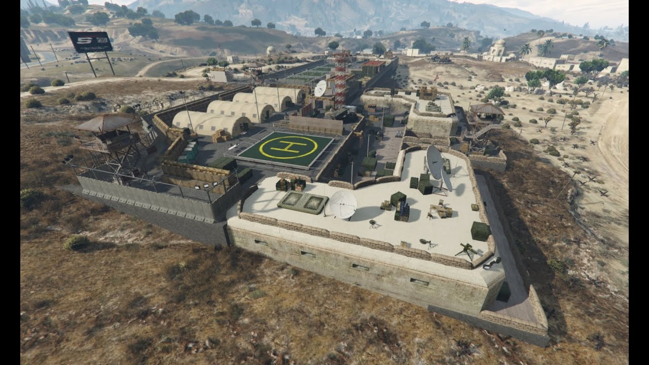 Military Base FOB Fort Geronimo [FiveM Map]