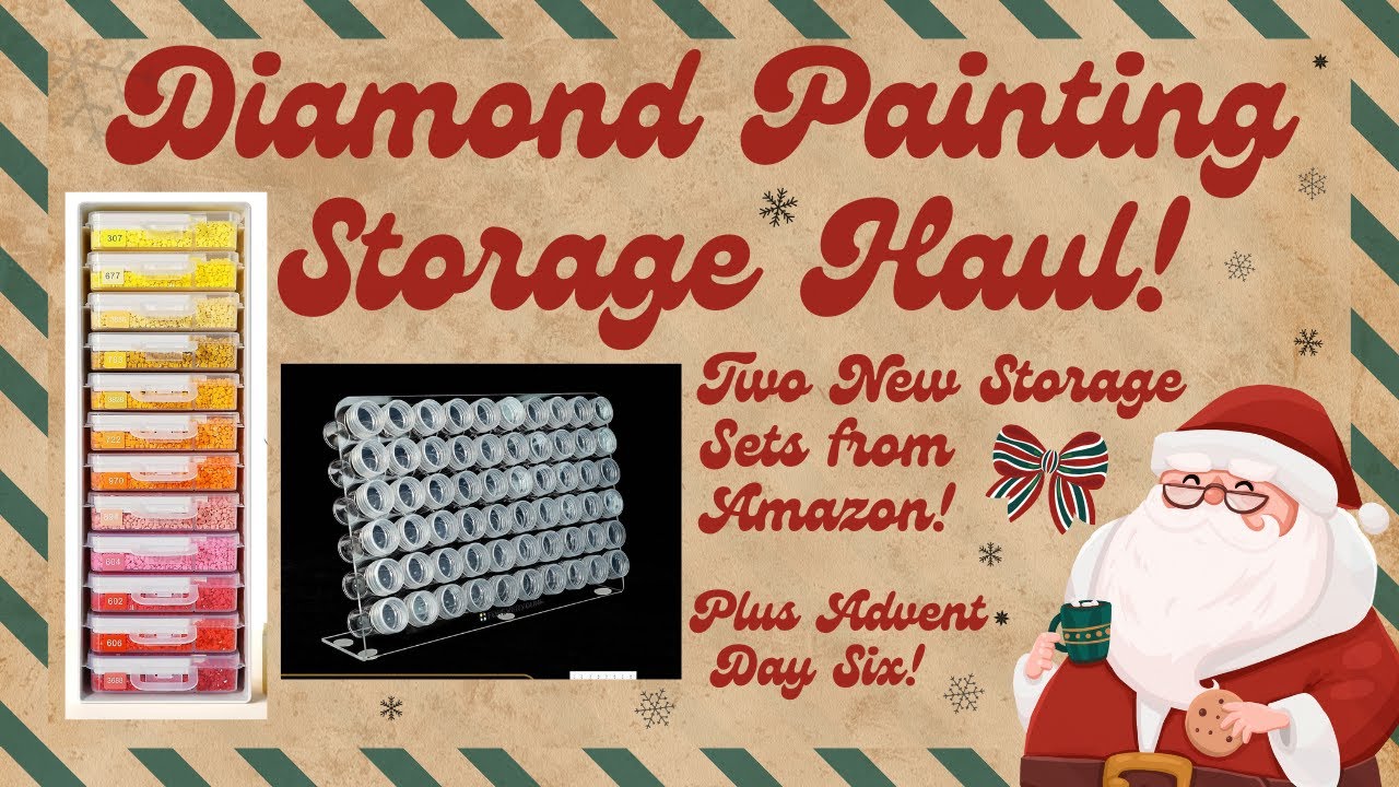 Amazon Haul! || Two New Diamond Painting Storage Options || I Can't Be Stopped + Advent Day 6 🎄🧑‍🎄