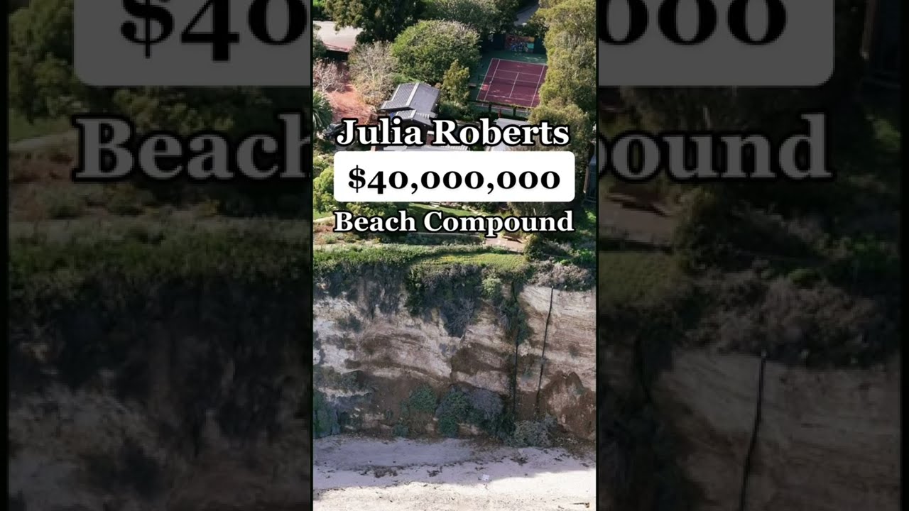 Julia Roberts! Luxury Beach Mansion 2023 #shorts #juliaroberts #luxurylife