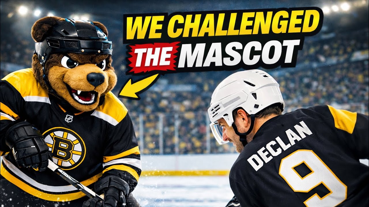 We Found the Bruins Mascot and Played Hockey With Him 🏒