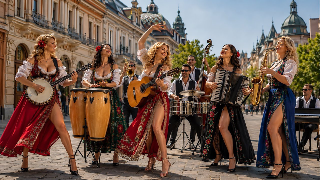 Perfect Fusion of Flamenco & Cha-Cha-Cha | Accordion, Banjo & Sax Instrumental