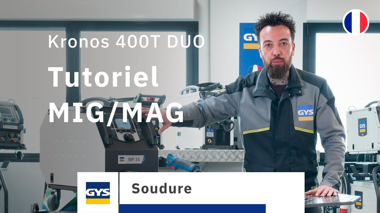 Tutoriel : apprendre à souder en MIG/MAG (GYS Kronos 400T DUO) - EN/DE/ESP/IT subtitles