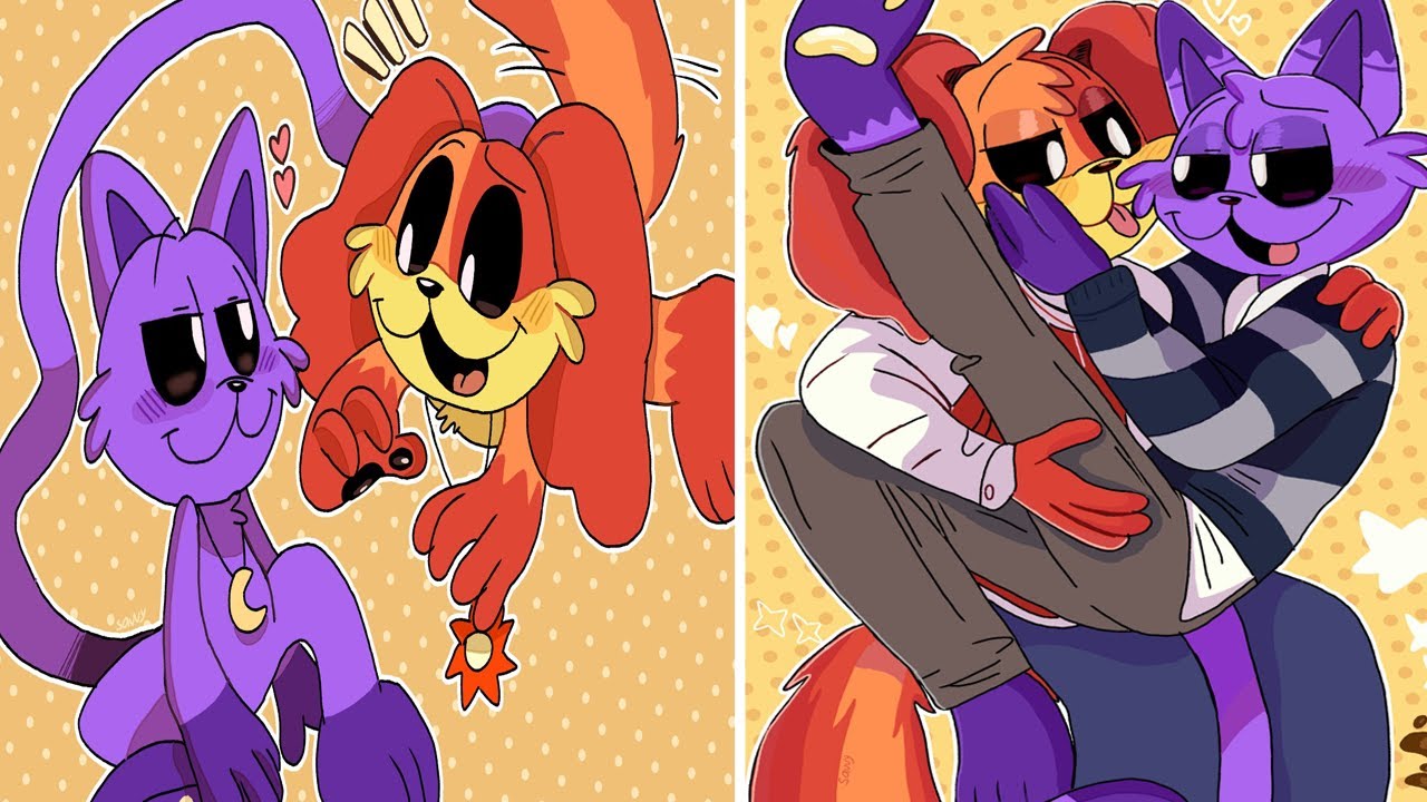 DogDay and CatNap's Playful Moments Together | Poppy Playtime Chapter 4 Comic Dub