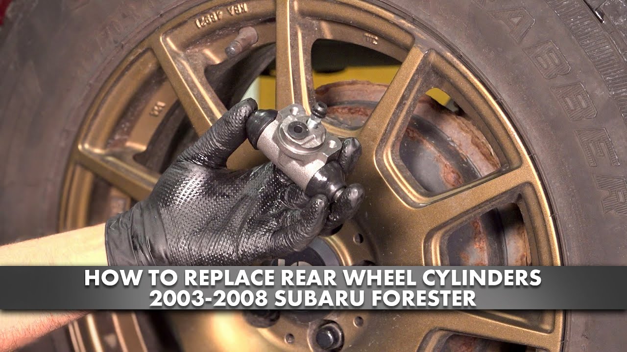 Как заменить задние рабочие тормозные цилиндры на Subaru Forester 2003-2009