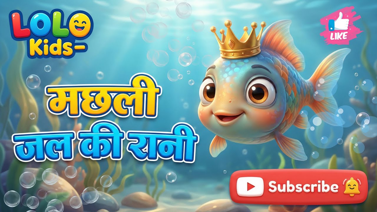 मछली जल की रानी है | Machli Jal ki Rani hai | Kids Hindi Poems | Hindi Rhyme by LOLO KIDS HINDI