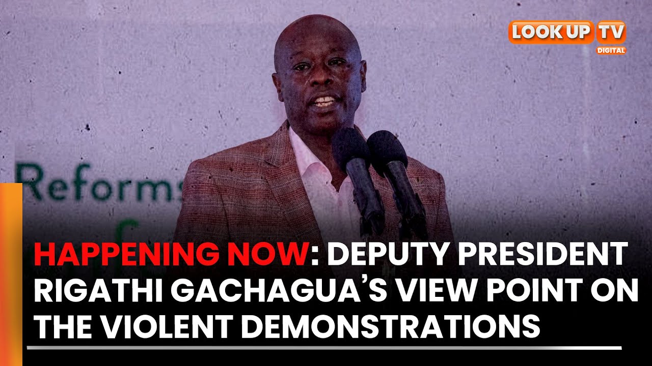 LIVE || Gachagua&rsquo;s View Point on the Violent Demonstrations By Azimio Protestors