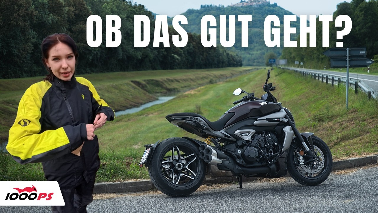 Zarte Fahrerin, brutaler V4! XDiavel V4 im Balkan-Härtetest