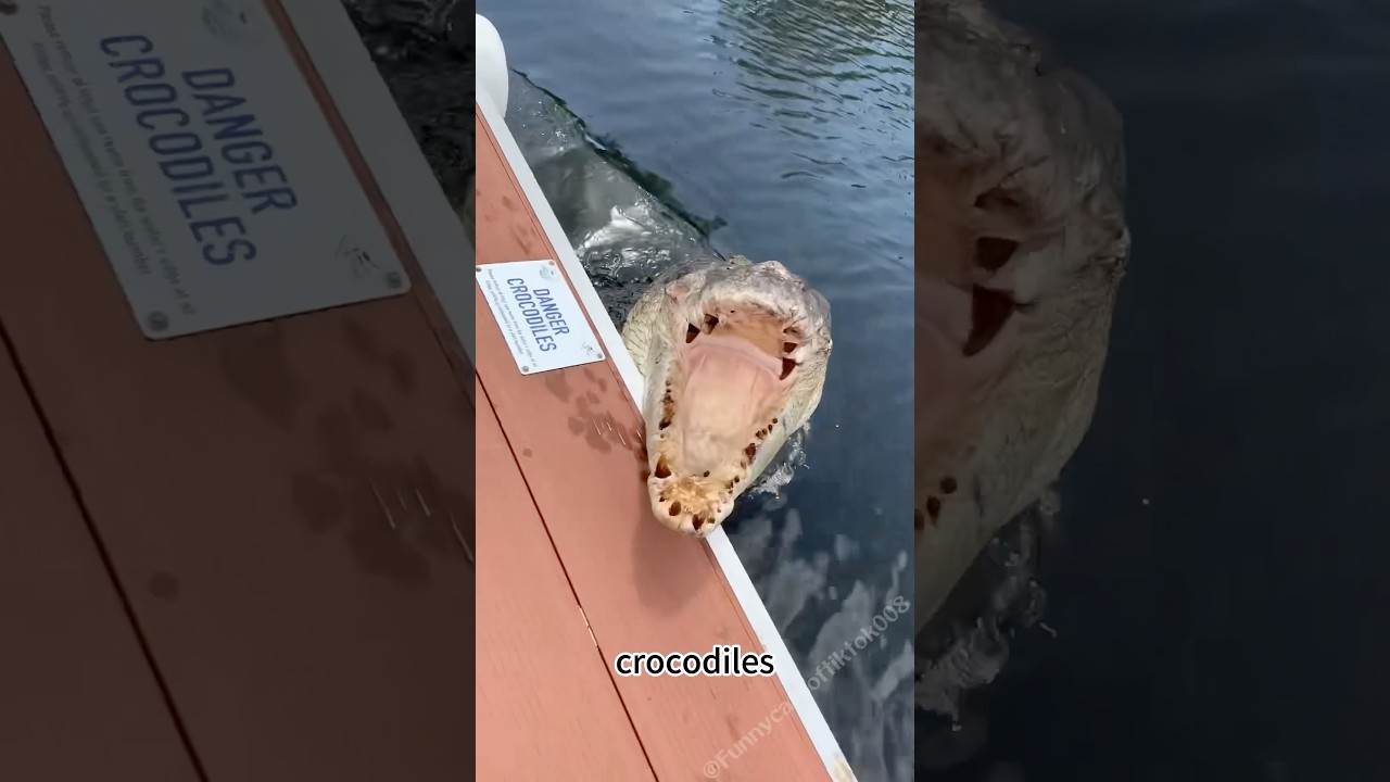 Crocodiles 😂#fyp#funny#funnycrocodiles #cute