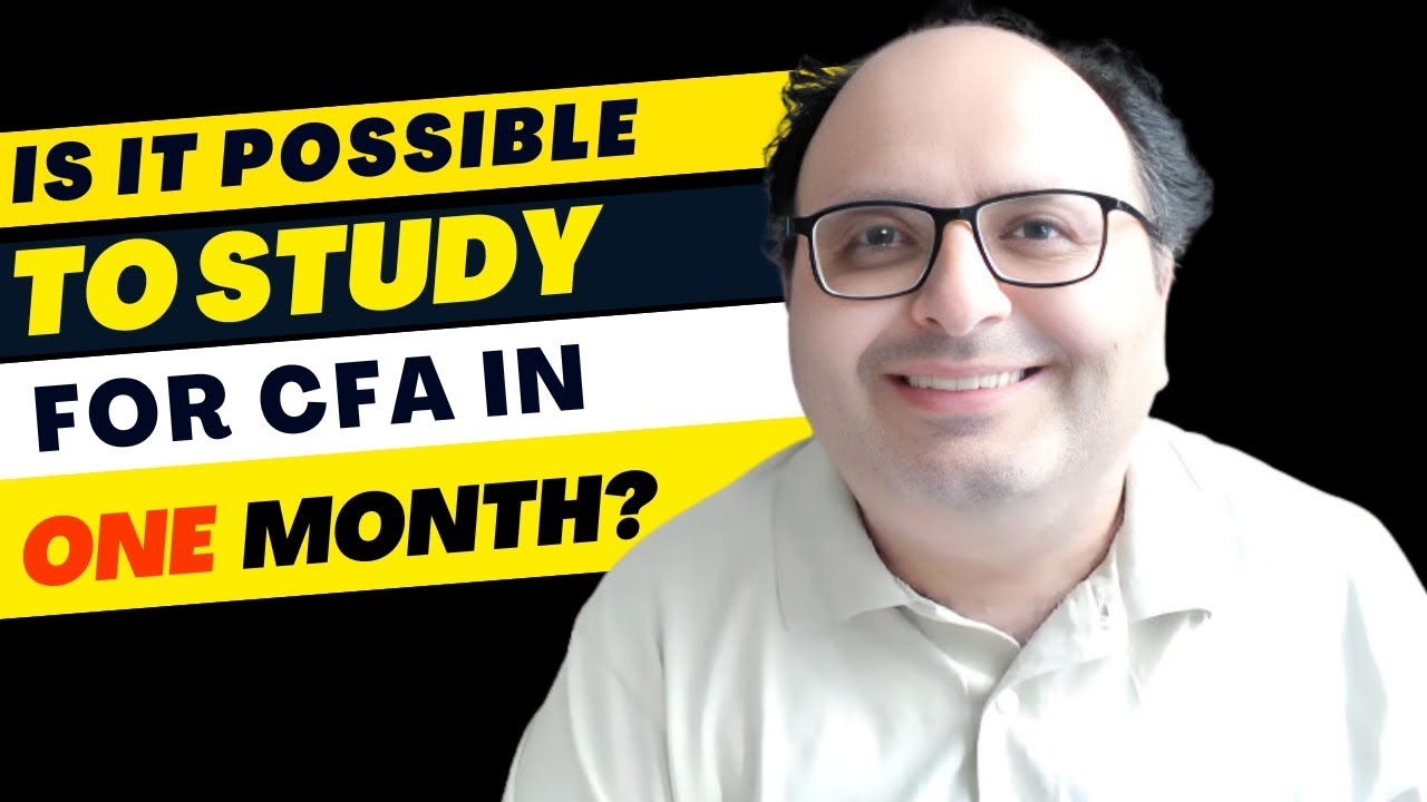 Is it possible to study for CFA in 1 month?