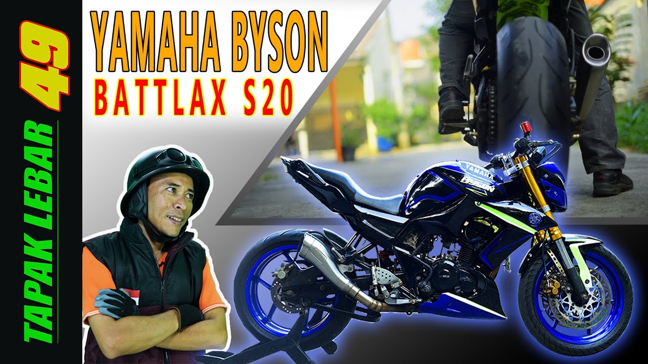 BRIDGESTONE Battlax S20 Hypersport 200/50-17 feat  Motor Byson Modifikasi Tapak Lebar
