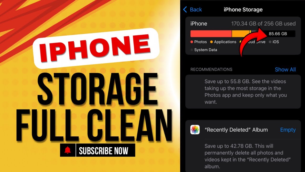 Iphone storage full problem 👉solution 100% Don✅ || How to solved ?