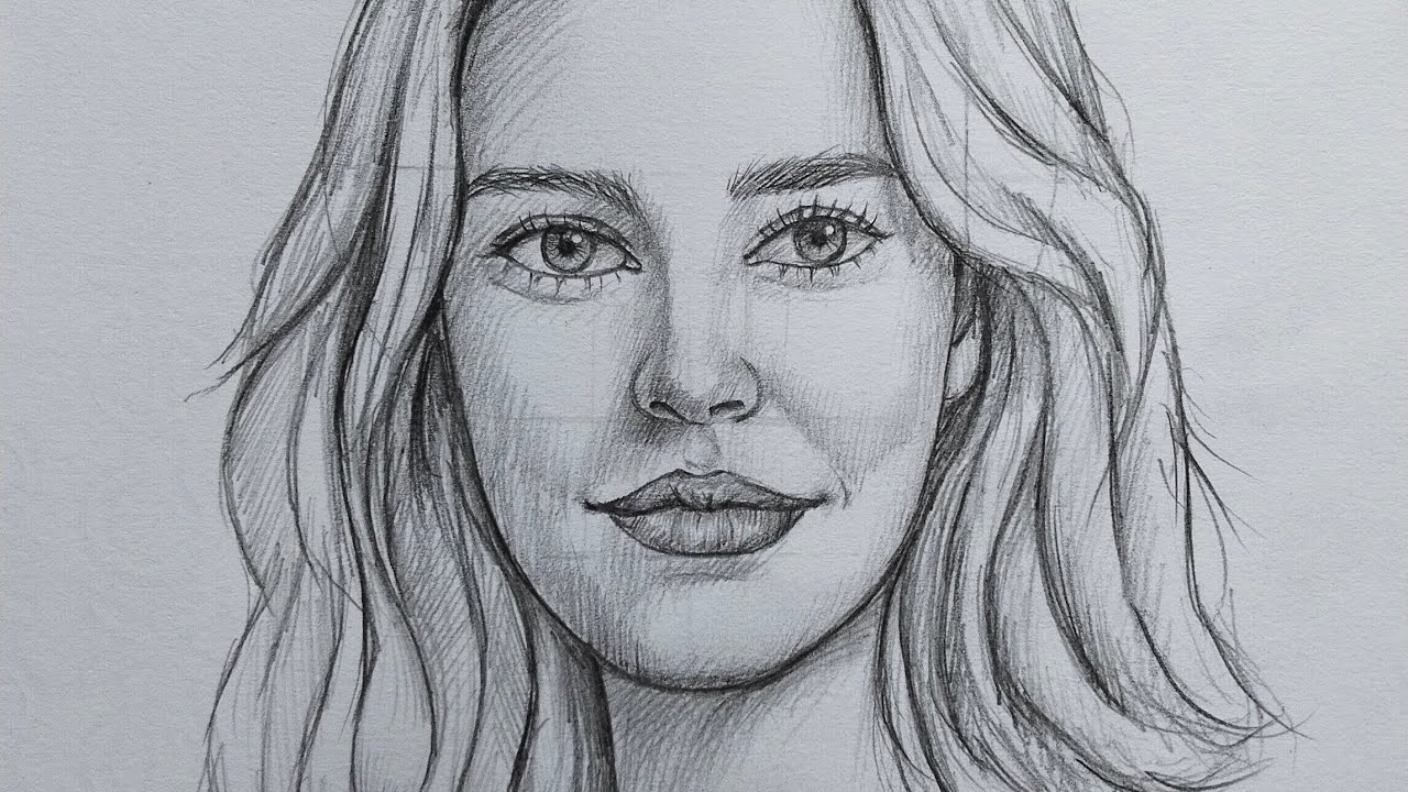 Loomis Method  Girl's Face Drawing | Girl Face Drawing Step by Step