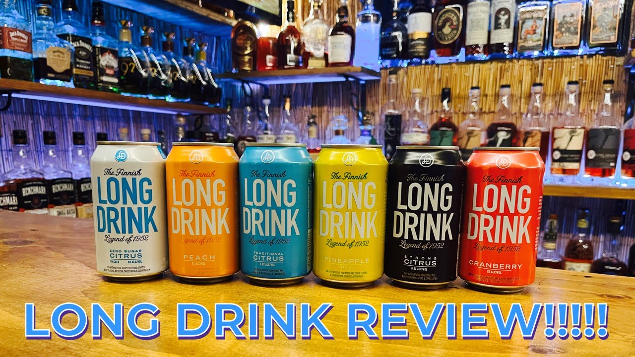 Long Drink Review. We try 6 Finnish Long Drink Flavors.