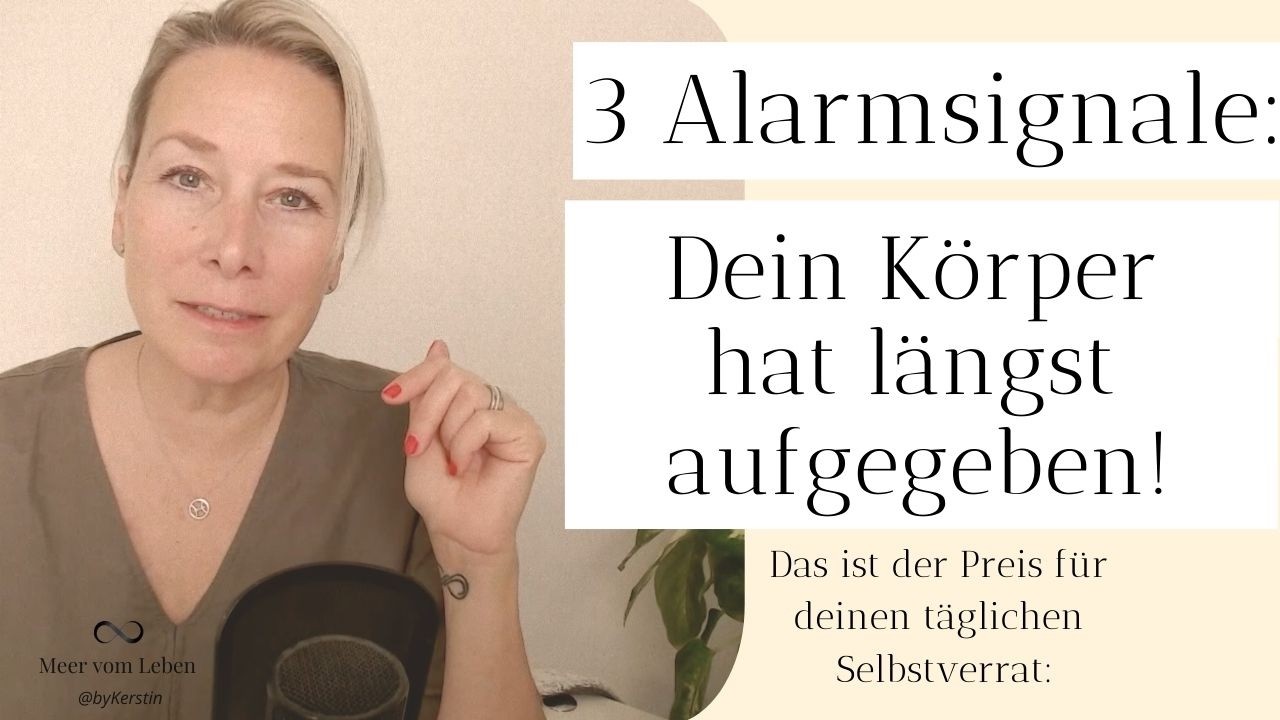 3 Alarmsignale deines Körpers kurz vor dem Zusammenbruch (Teil 2: Selbstverrat)