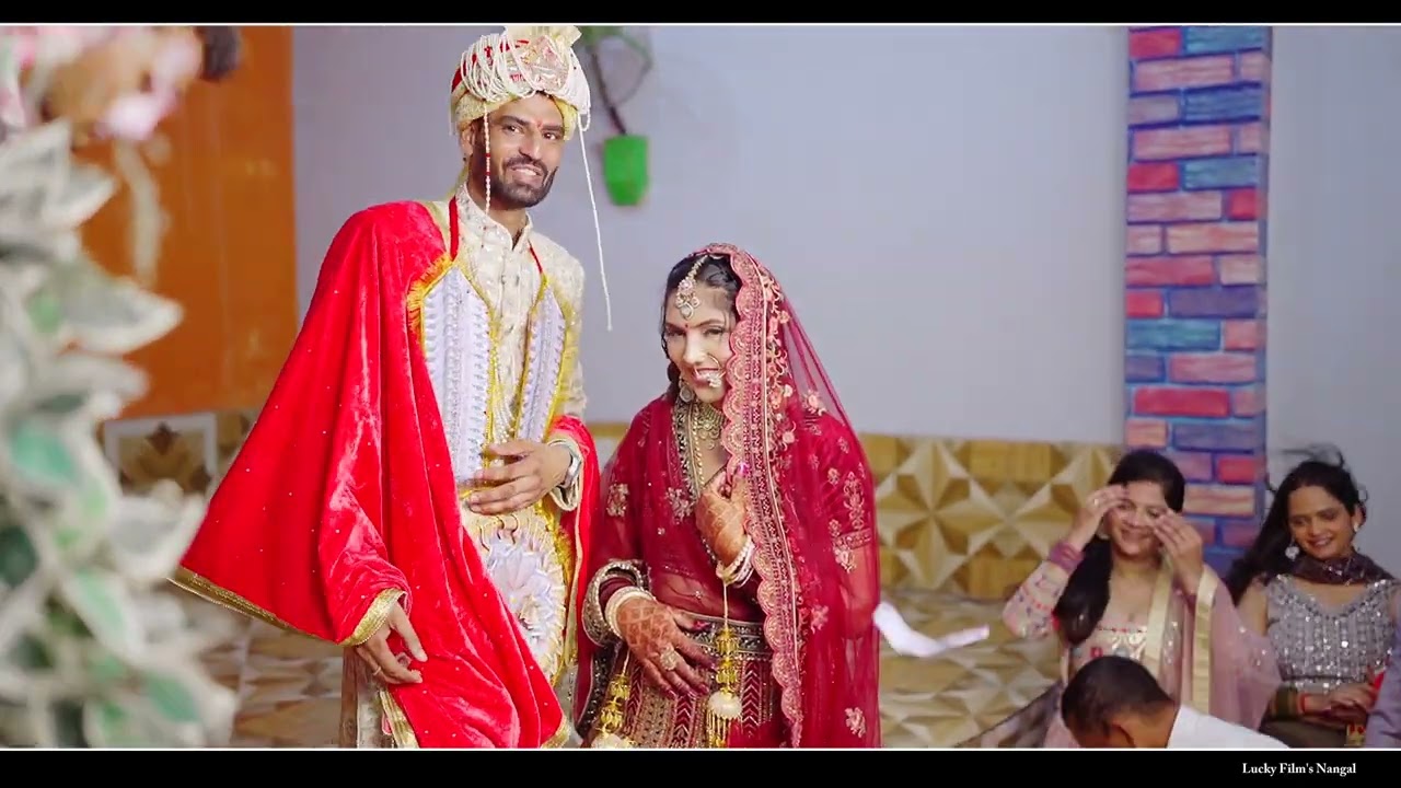 Wedding highlights  Vishal & samridhi  by lucky film's Nangal 