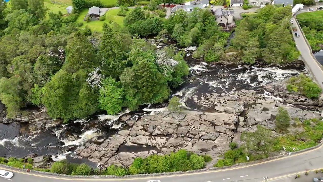 FALLS OF DOCHART & KILLIN, SCOTLAND - 8/6/2025 - DRONE WITH A VIEW - [4K] DRONE FOOTAGE