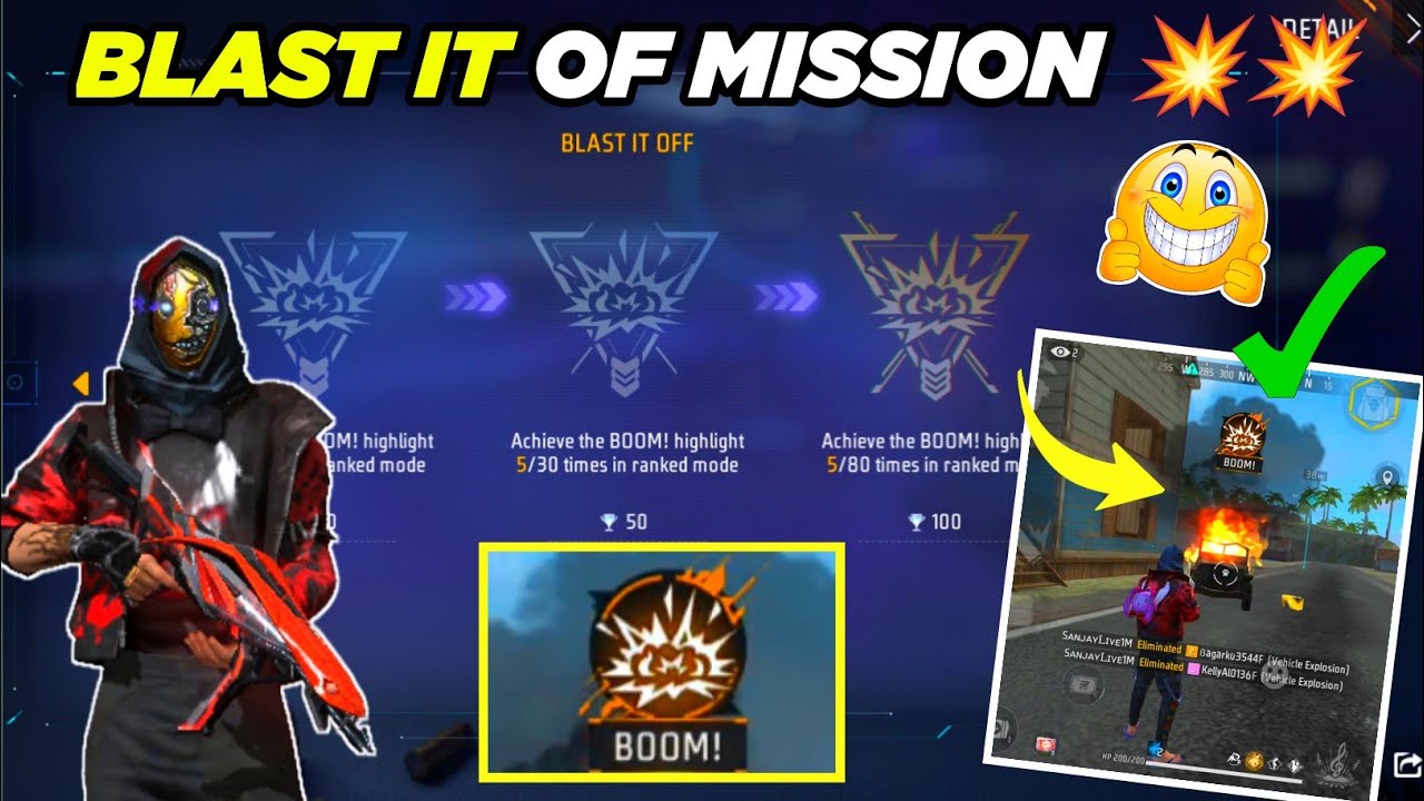 How To Complete Blast It Of  Mission | Free Fire Blast It Of Achievement Mission Kaise Pura Kar