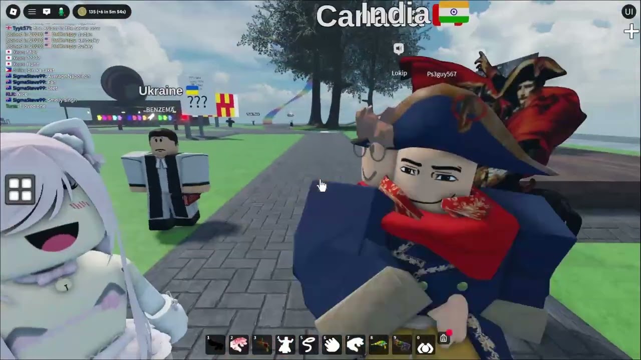 Dos chiflados en voice chat en Roblox