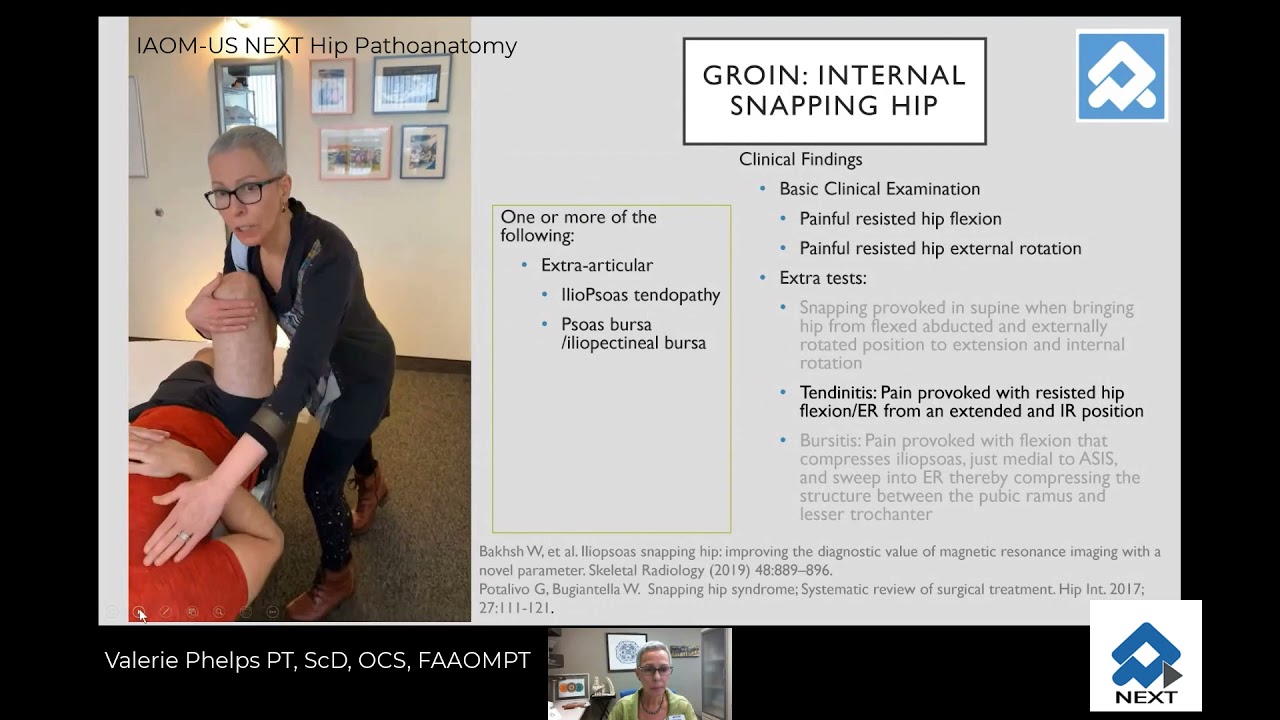 NEXT hip course: Clinical Tip by Dr. Phelps PT, ScD, OCS, FAAOMPT