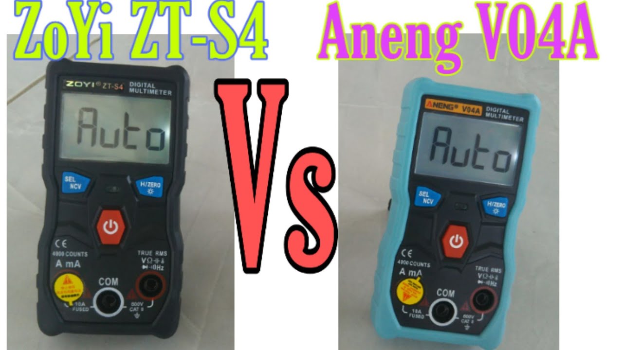 So Sánh Đồng Hồ ZoYi ZT-S4 Với Aneng V04A  | Sáng Tạo Điện Tử