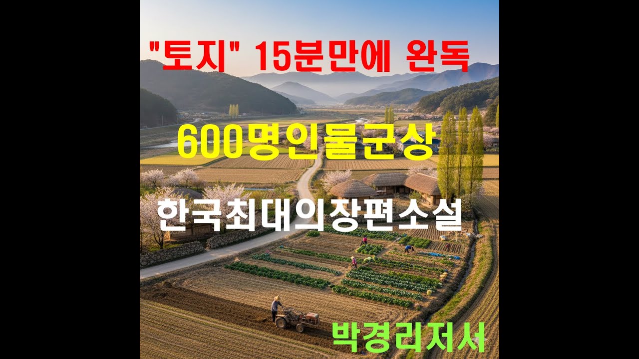 토지 장편소설 15분만에 읽기