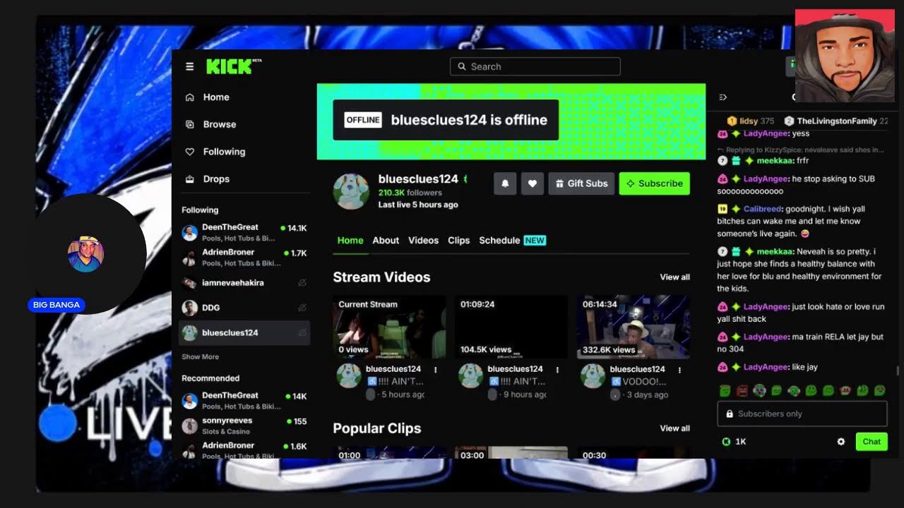 BLUEFACE LIVE  W/ NEW GIRL 8/28 PLUS NEVEAH BABY DADDY GOES LIVE