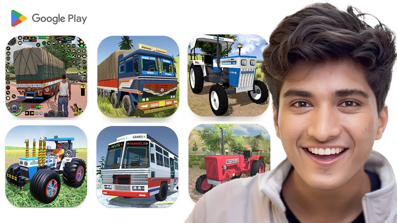 Playing BEST DESI INDIAN TRUCK & TRACTOR GAMES!