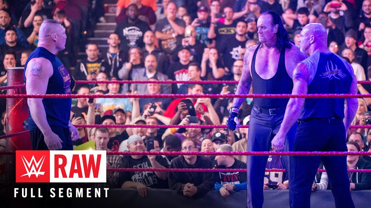 FULL SEGMENT: Undertaker, Brock Lesnar and Goldberg engage in intense faceoff: Raw, Jan. 23, 2017