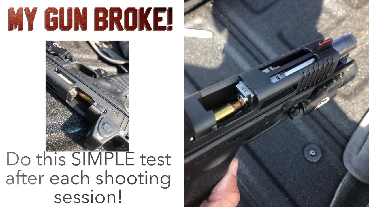 My GUN broke! I broke my extractor for my Glock 22 Gen 3 in .40 caliber!