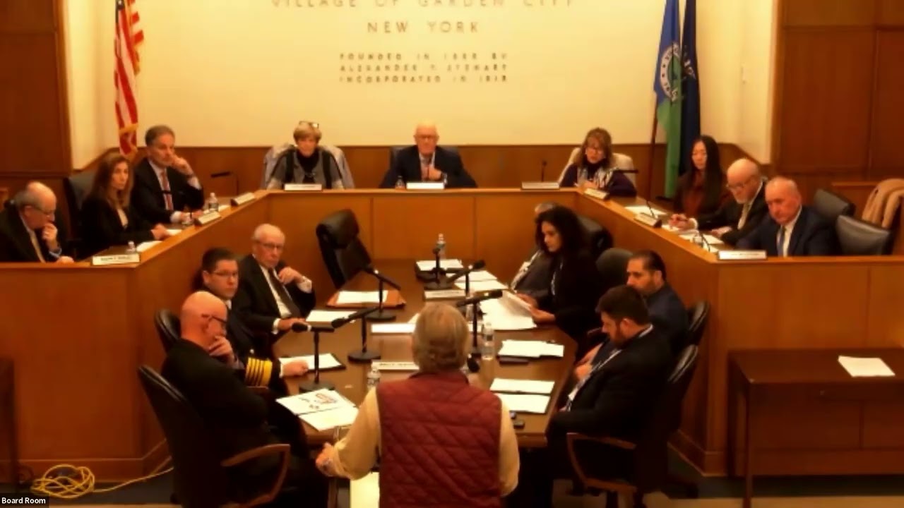 October 23, 2025  Garden City Village Board Meeting