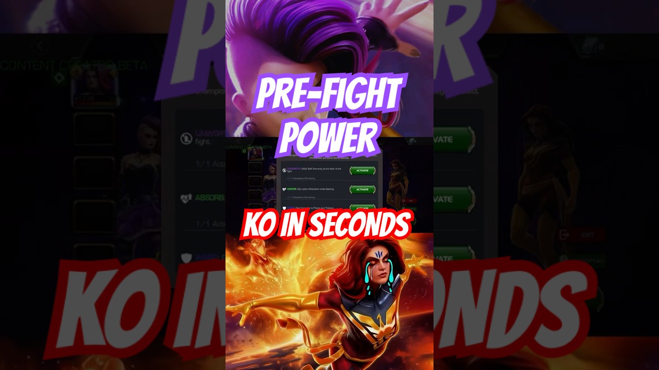 Nico is BROKEN with PRE-Fight POWER! Instant KO Madness #marvelcontestofchampions #mcoc #nicominoru