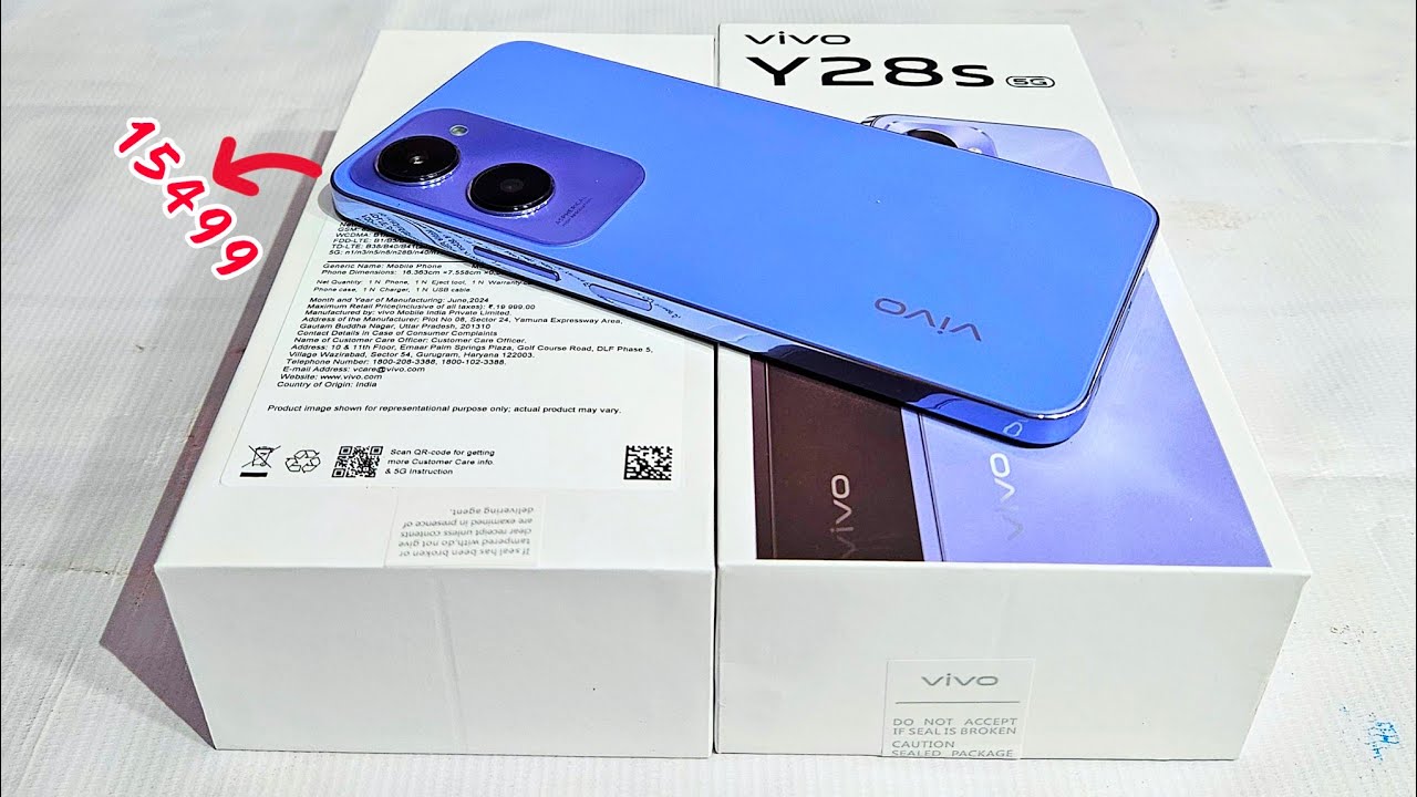 vivo Y28s 5G 6/128 Unboxing and Price Details - Camera Phone Under 15499