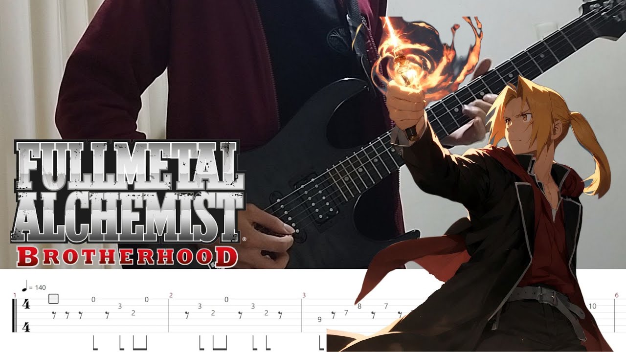 FullMetal Alchemist Brotherhood OP [Guitar Cover-TABS ] / Yui Again
