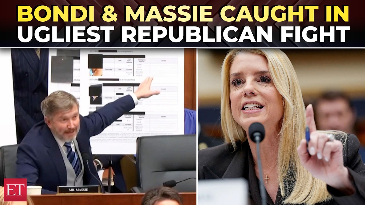 'I caught you red-handed!': Epic clash between Thomas Massie & Pam Bondi over Epstein Files cover-up