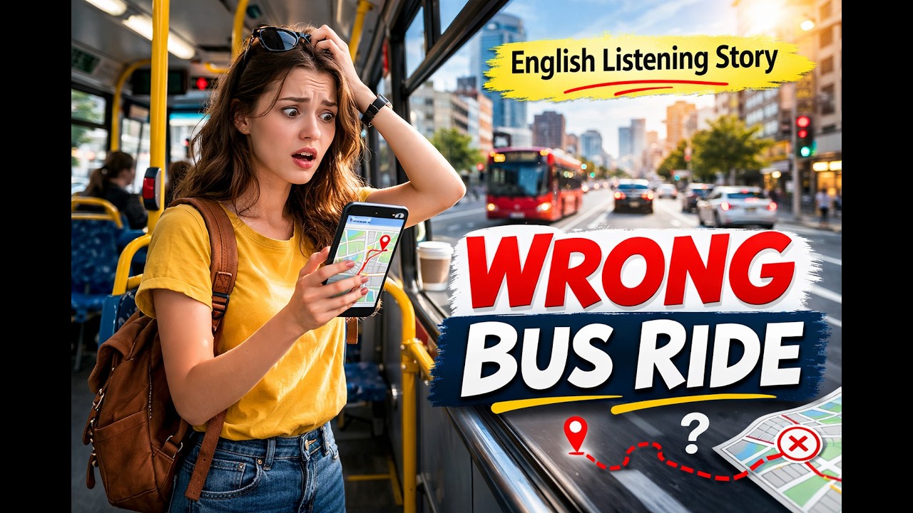 Learn English Through Story | The Wrong Bus Ride (Listening Practice)
