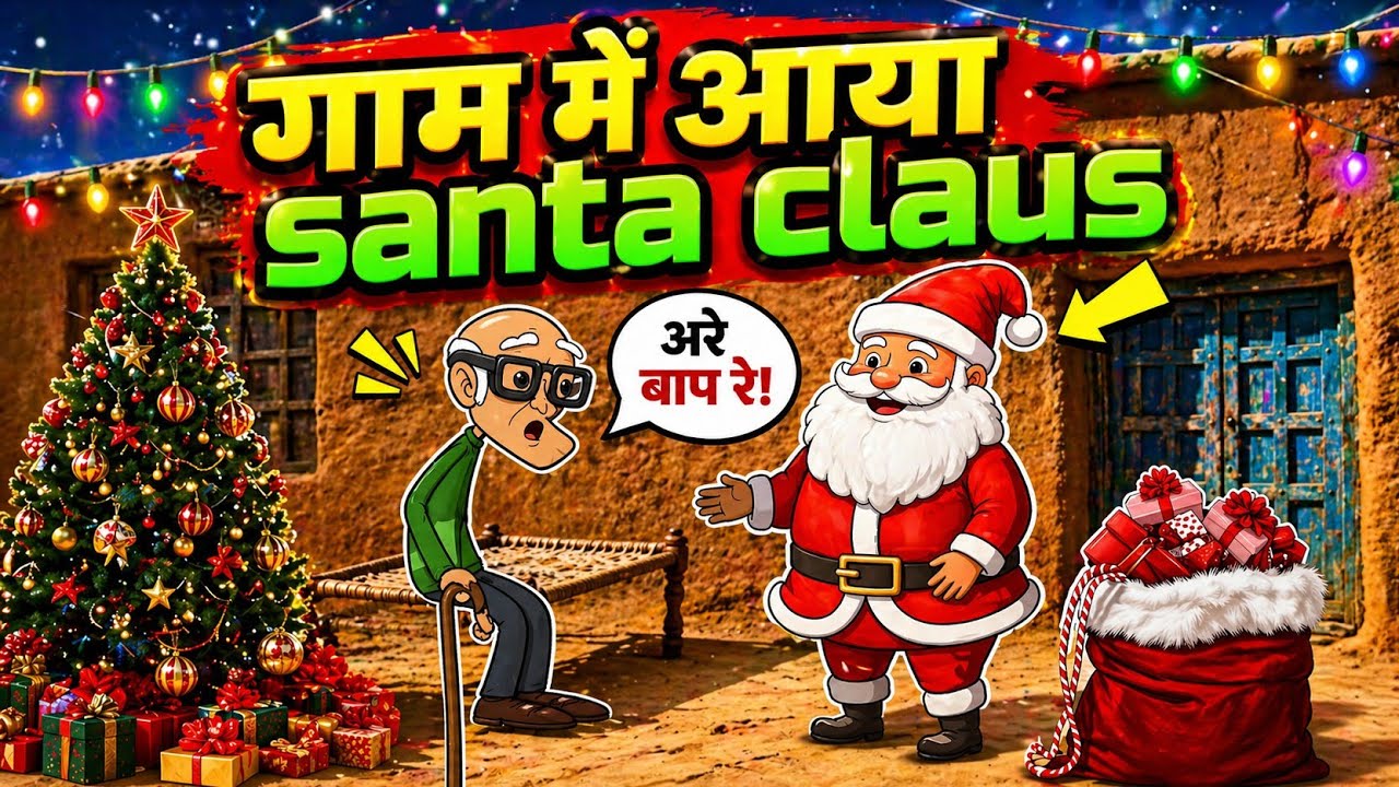 गाम में आया santa claus || Christmas Day special comedy || tween craft New video || Ghadariya comedy