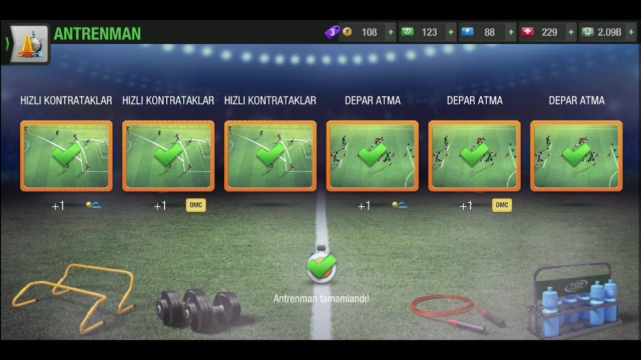 Top Eleven 2021- Günlük Antrenmanla Hızlı Oyuncu Geliştirmek