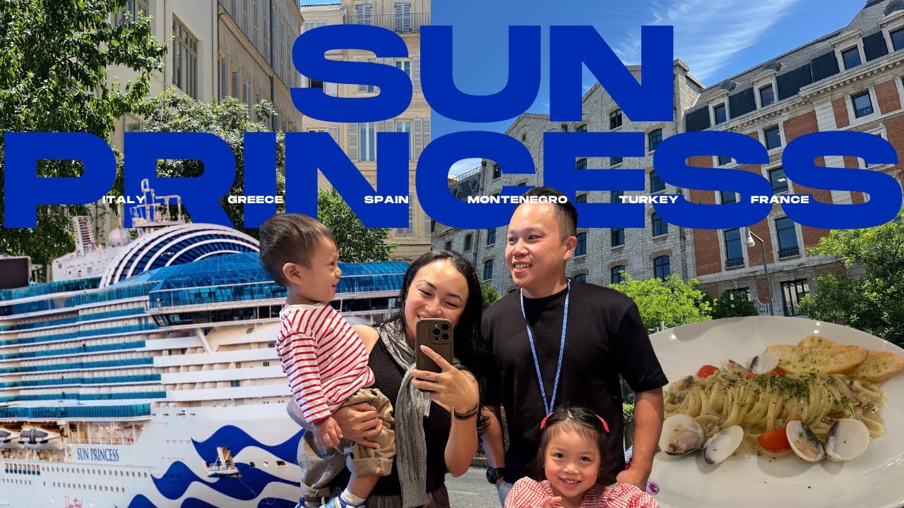 🚢 Our FIRST-EVER Cruise! | 21 days Sun Princess Mediterranean Adventure 🌊 | Embarkation & Days 1&ndash;3
