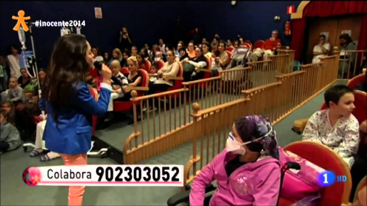 Maria Parrado canta a los niños con cáncer en Inocente 2014