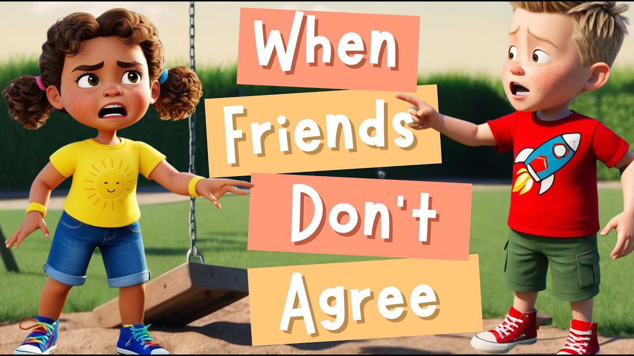 Kids conflict & friends argument | Rhyming kids story | handle disagreement | Resolve conflict kids