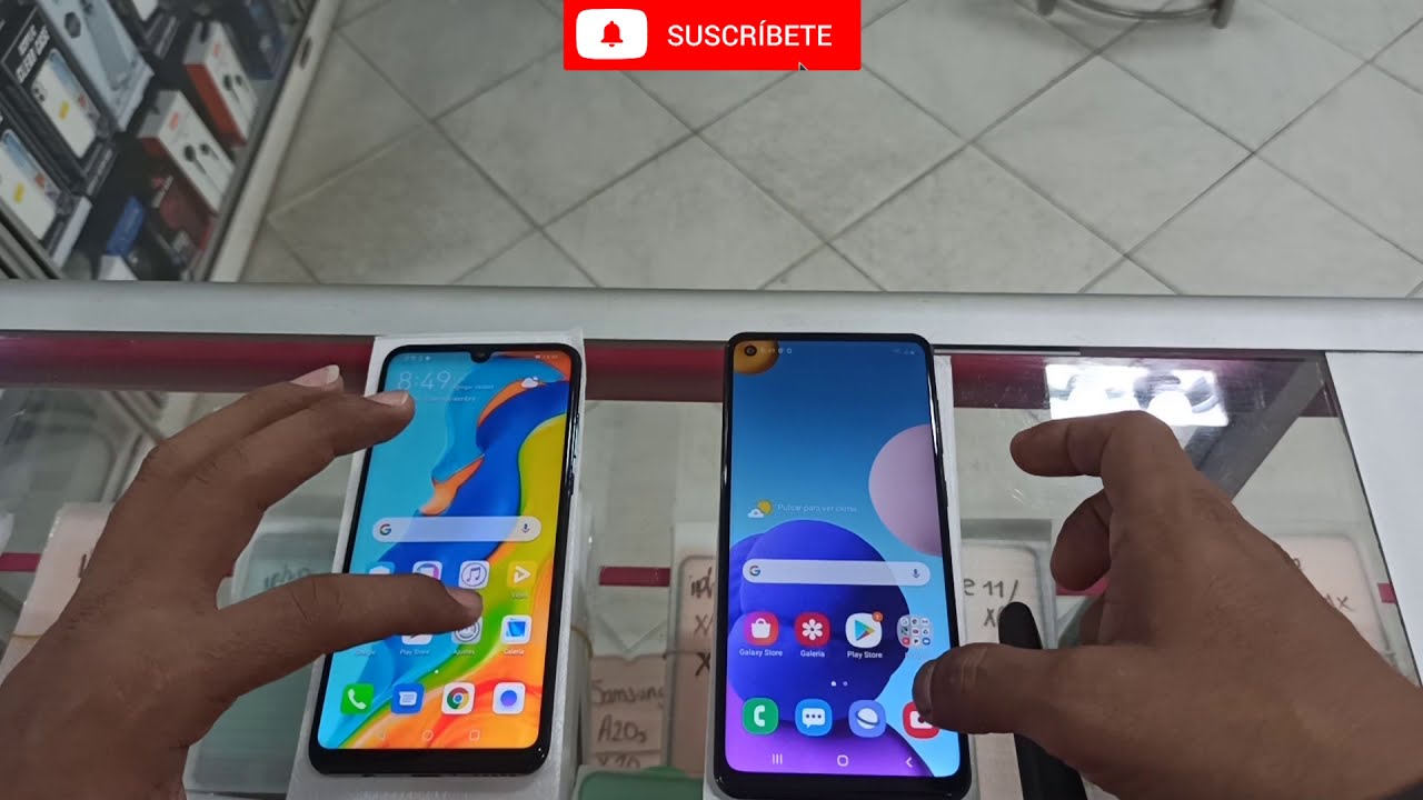 Huawei p30 Lite vs Samsung a21s | test de velocidad |