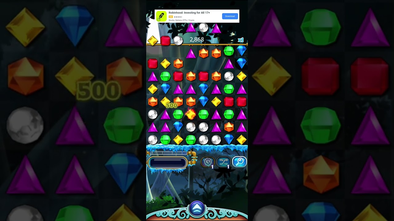 bejeweled obviously,   but in 3 d